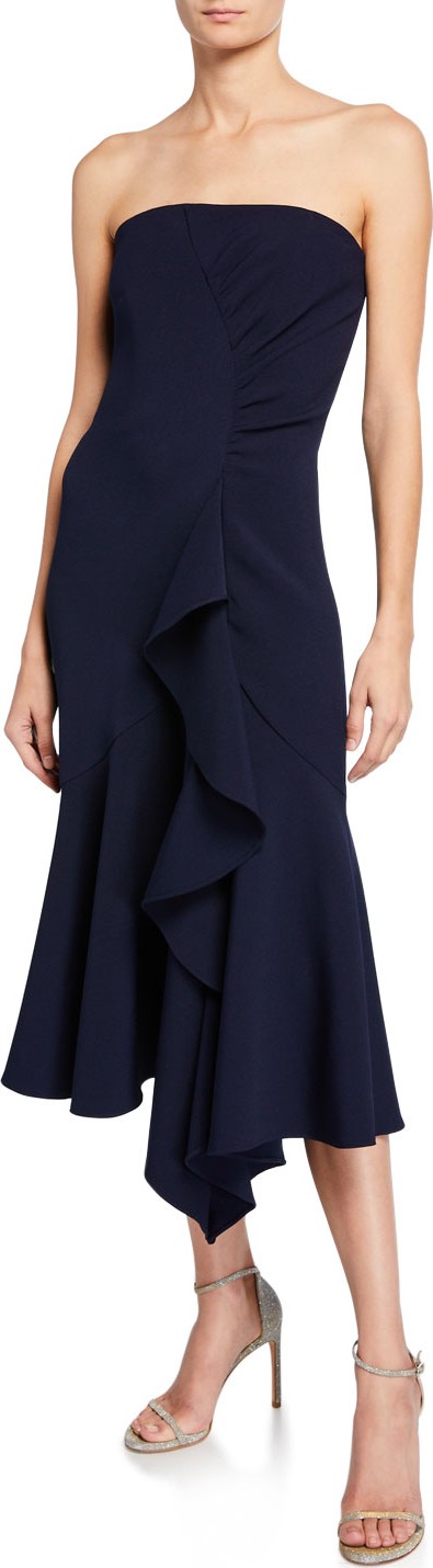 Shoshanna Levanzo Strapless Midi Dress