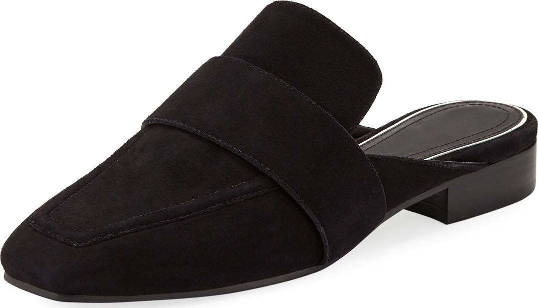 Rag & Bone Aslen Suede Loafer-Style Mules