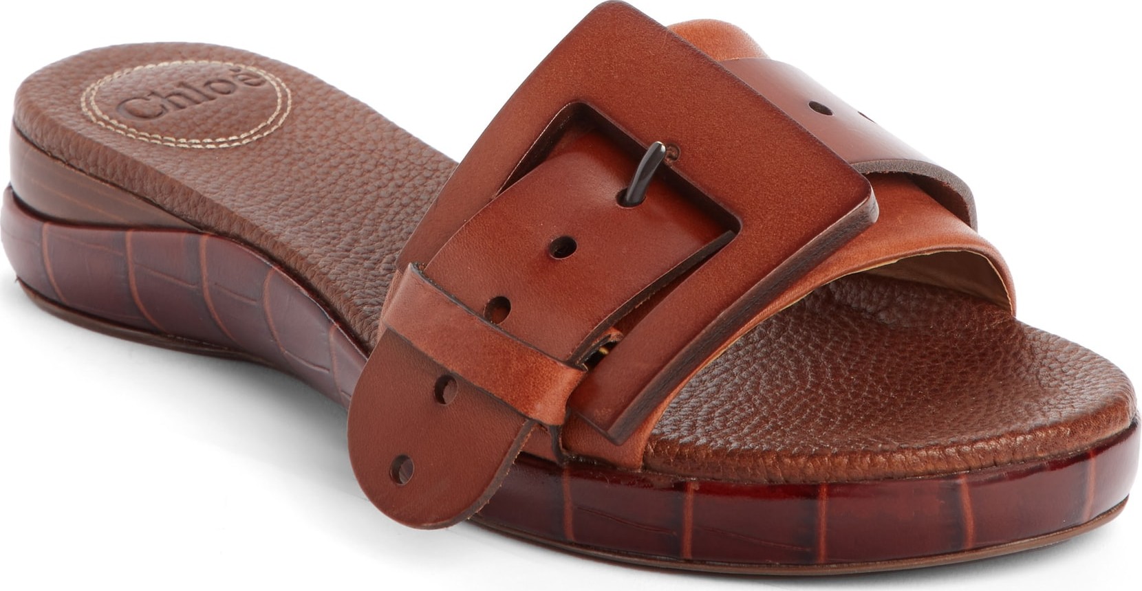 Chloe Willy Buckle Slide Sandal