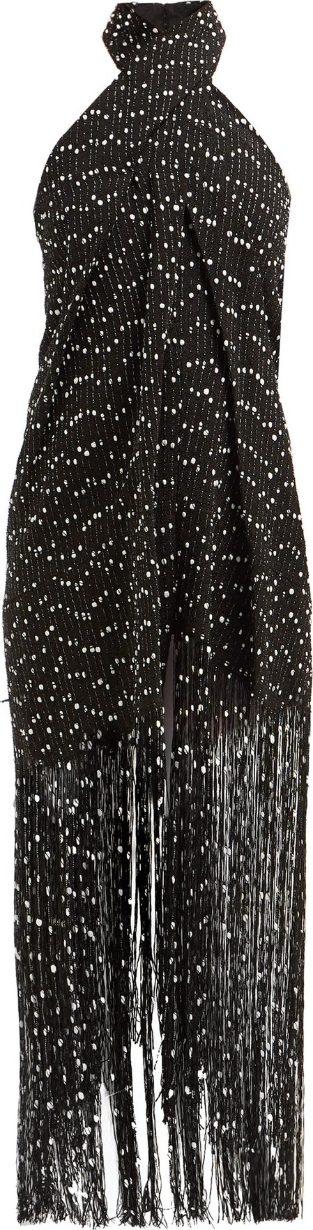 Jacquemus Cortese fringed halterneck dress