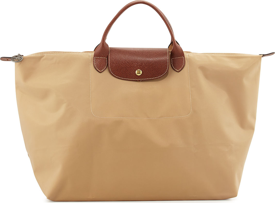 Longchamp Le Pliage Large Travel Bag, Beige