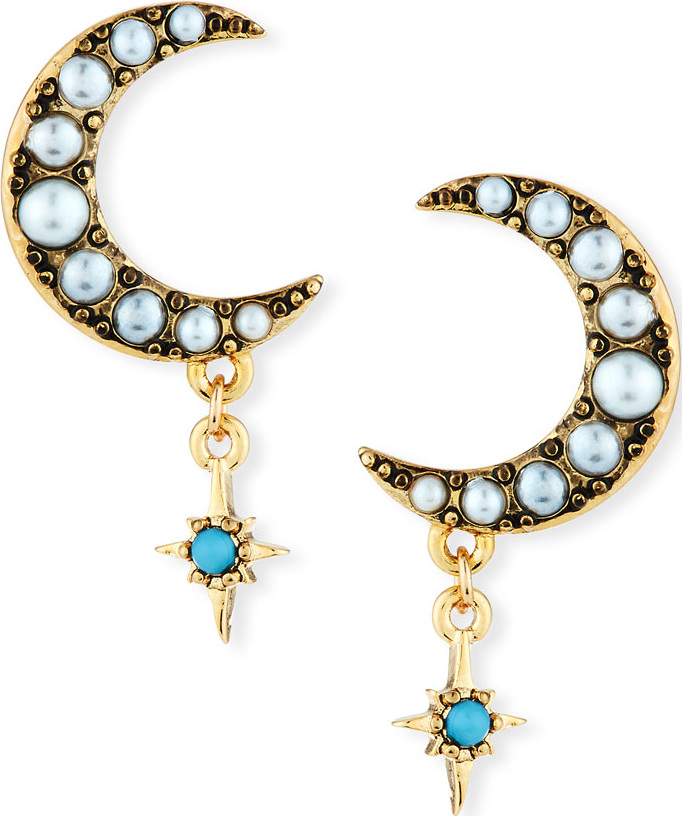 Lulu Frost Tribute Half-Moon Stud Earrings