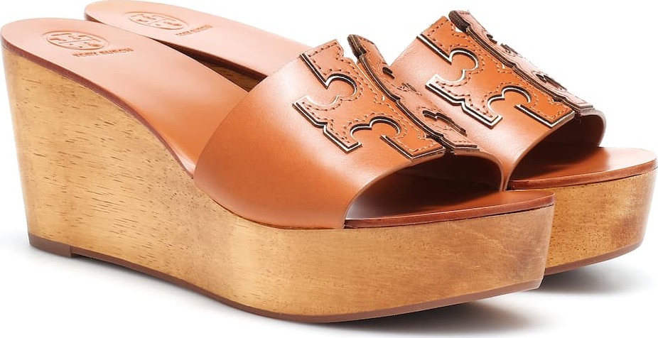 Tory Burch Ines 80mm leather wedge sandals