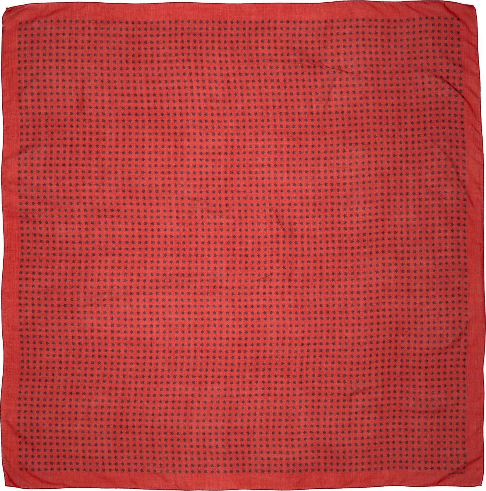 Saint Laurent Star Print Wool Scarf