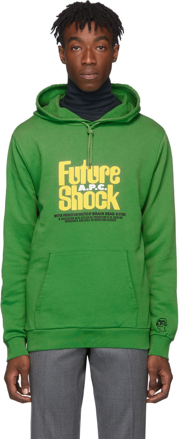 A.P.C. Green Brain Dead Edition Spacy Hoodie