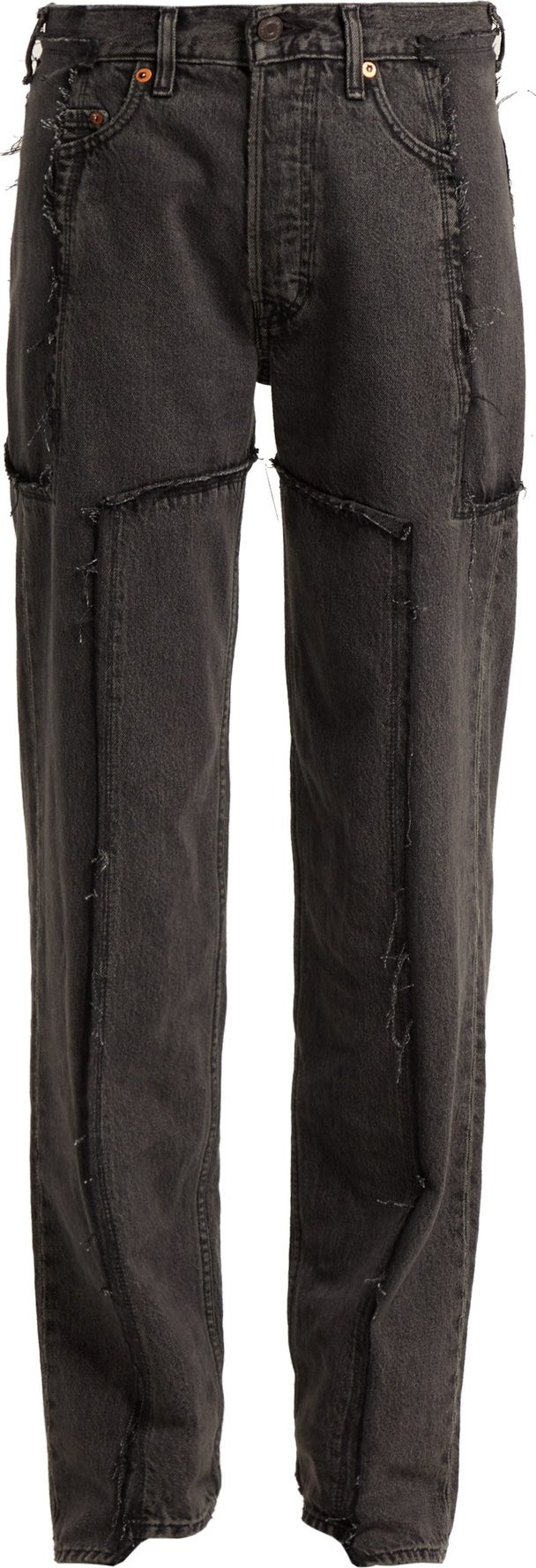 Vetements Vetements x Levi's frayed denim jeans