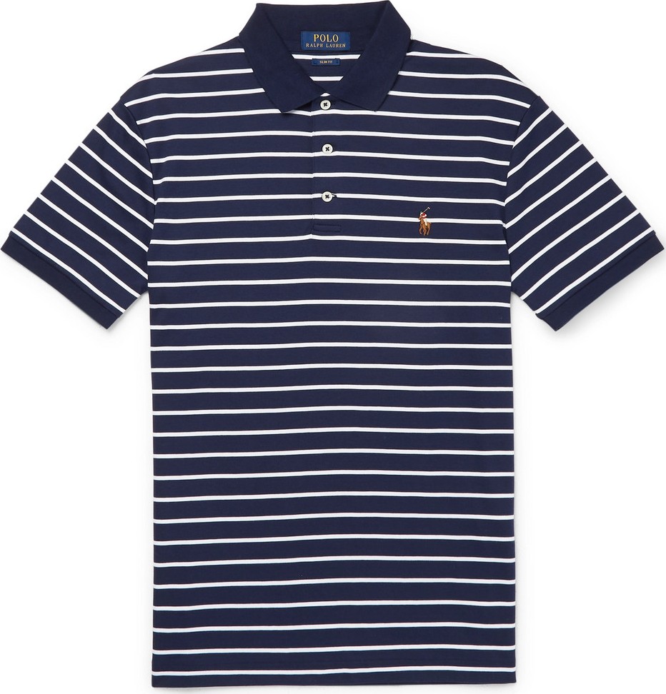 Polo Ralph Lauren Slim-Fit Striped Cotton Polo Shirt