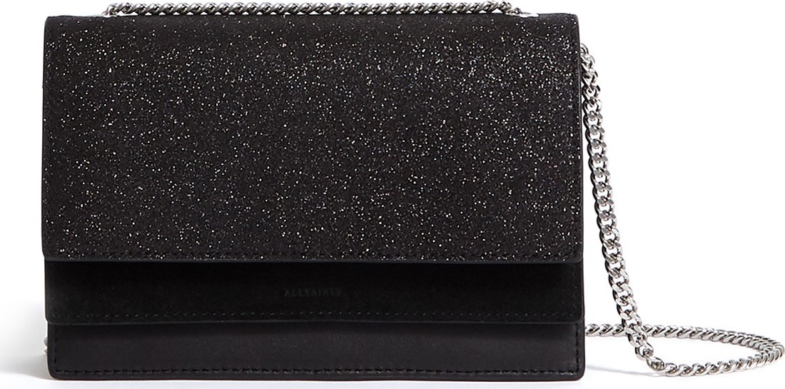 ALLSAINTS Sid Mixed Media Crossbody Bag