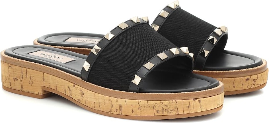 Valentino Valentino Garavani Rockstud platform slides