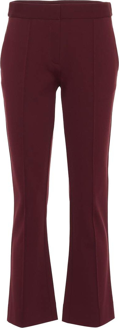 DIANE von FURSTENBERG Mid-rise cropped bootcut pants