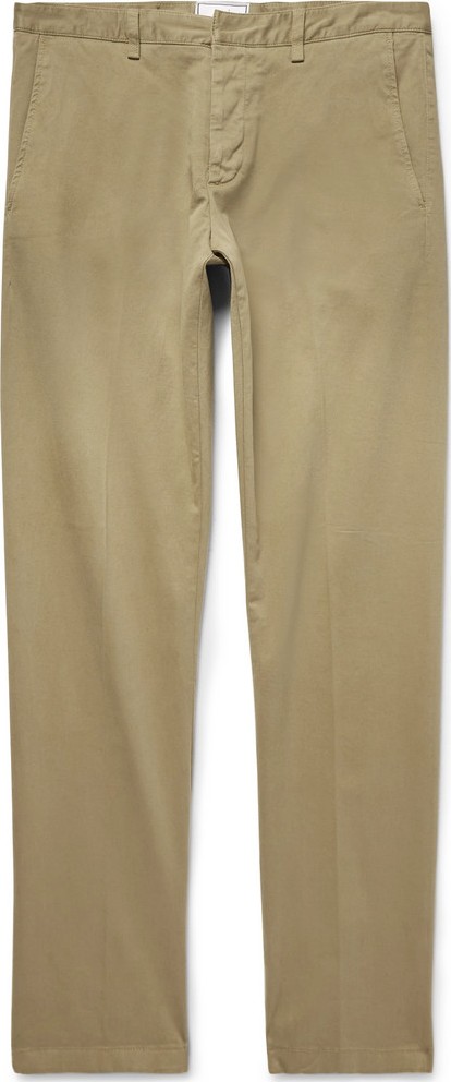AMI Slim-Fit Stretch Cotton-Twill Chinos