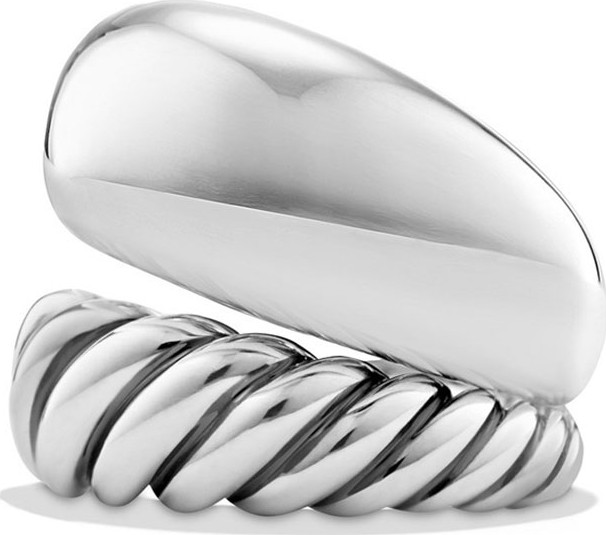 David Yurman Wide Pure Form Two-Row Stacking Ring