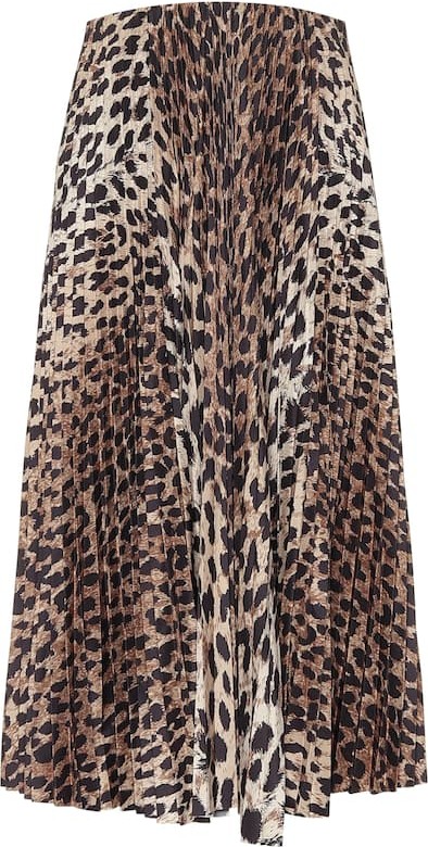 Balenciaga Leopard-print midi skirt