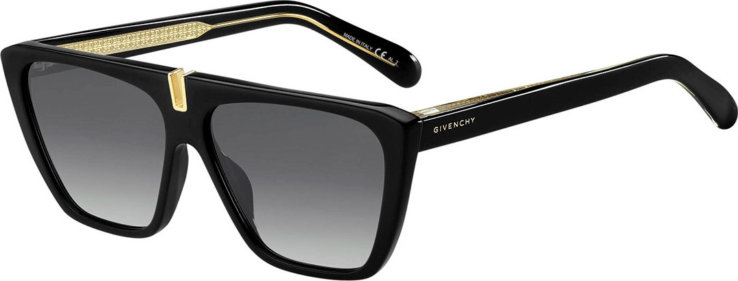 Givenchy Gradient Rectangle Metal-Trim Sunglasses