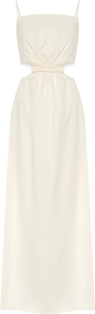 Johanna Ortiz White Sand stretch-cotton maxi dress