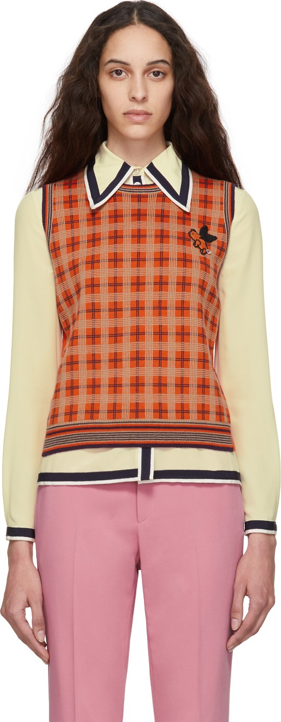 Gucci Red Knit Flying Pig Sweater