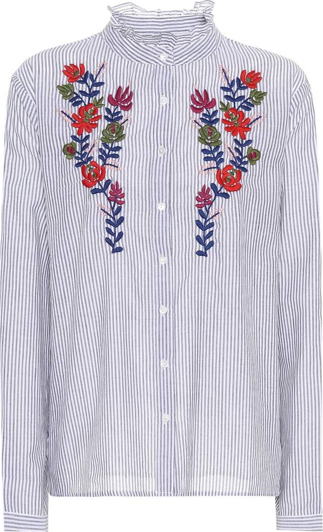 Velvet By Graham & Spencer Kaidy embroidered cotton shirt