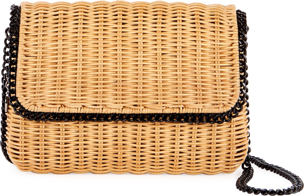 Stella McCartney Falabella Wicker Shoulder Bag