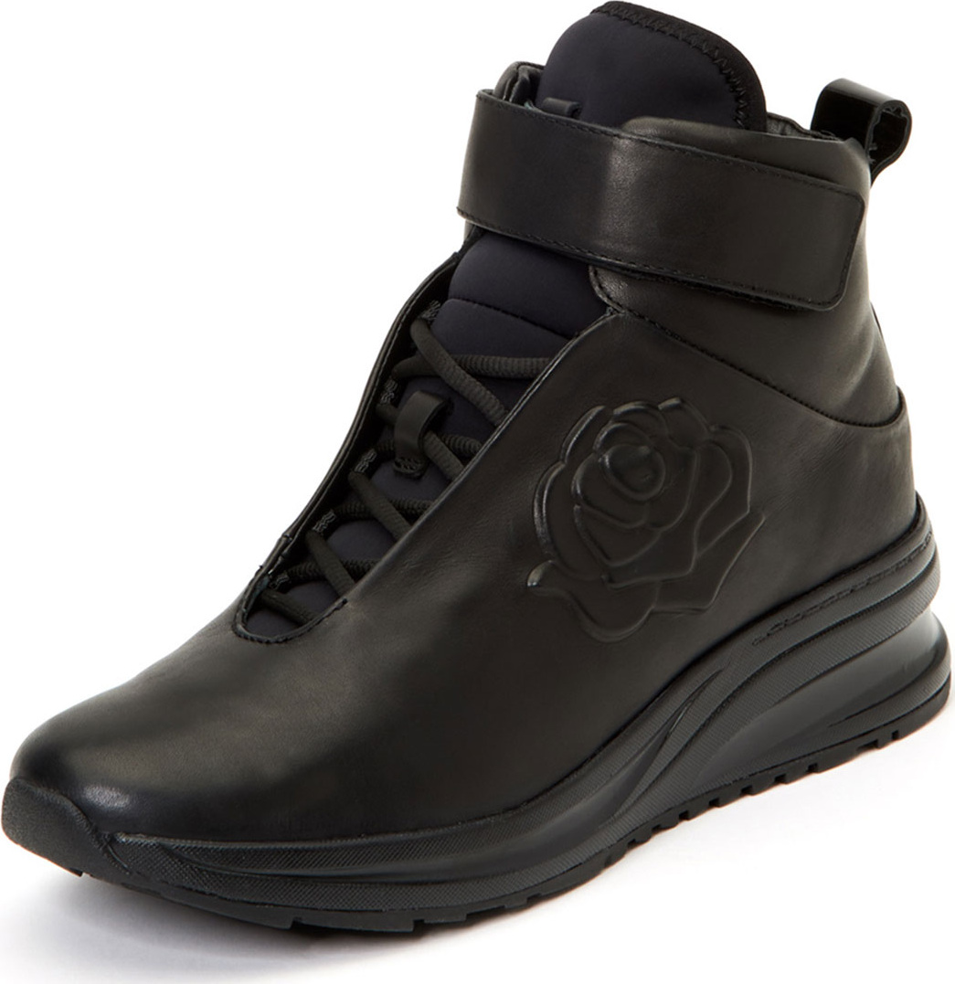 Taryn Rose Zanna Rose-Embossed High-Top Sneakers