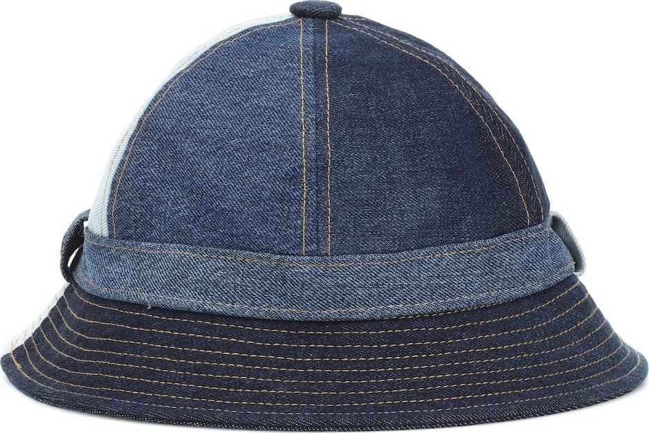 Acne Studios Blå Konst denim bucket hat