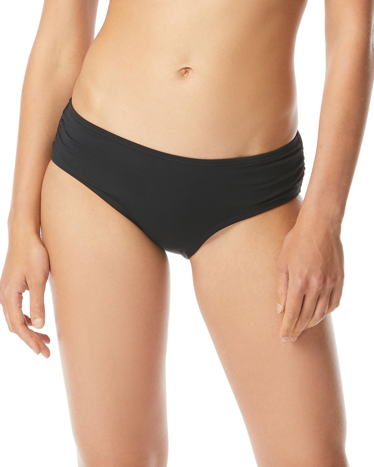 MICHAEL MICHAEL KORS Shirred Hipster Bikini Bottoms