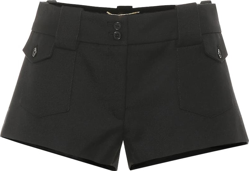 Saint Laurent Wool-twill shorts