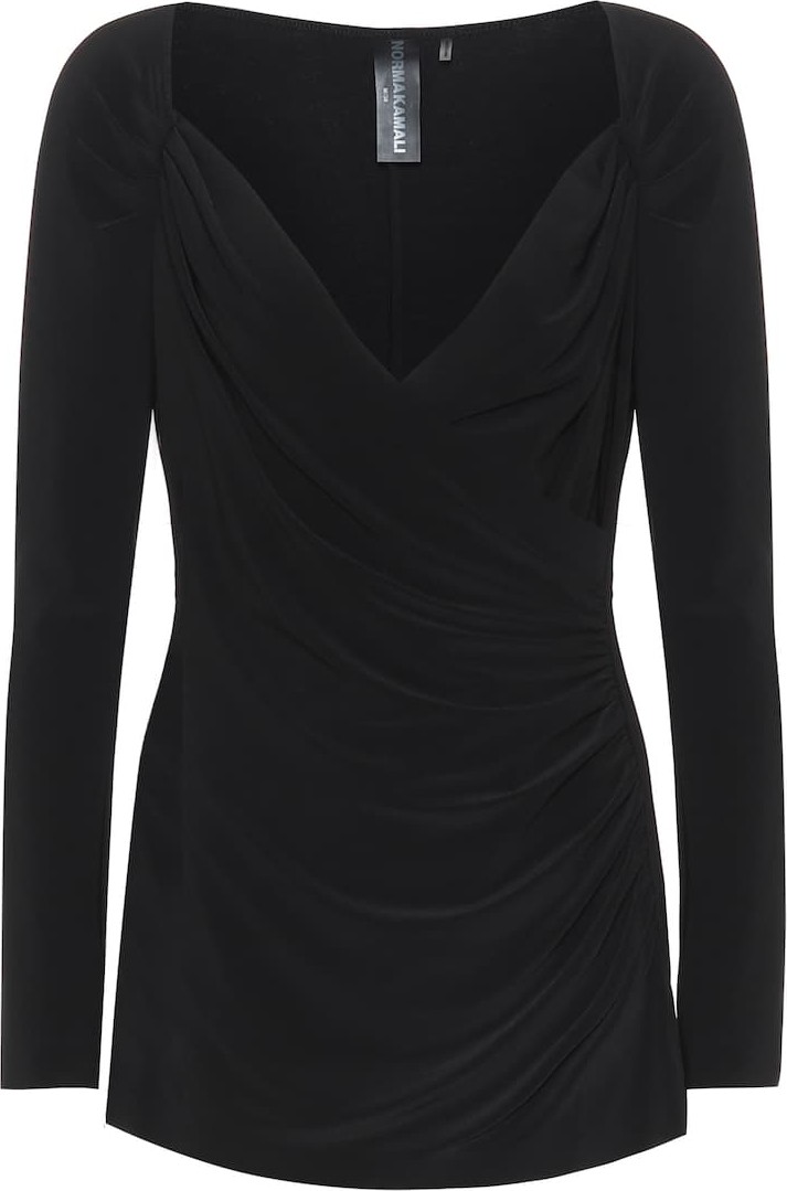 Norma Kamali Stretch-jersey top