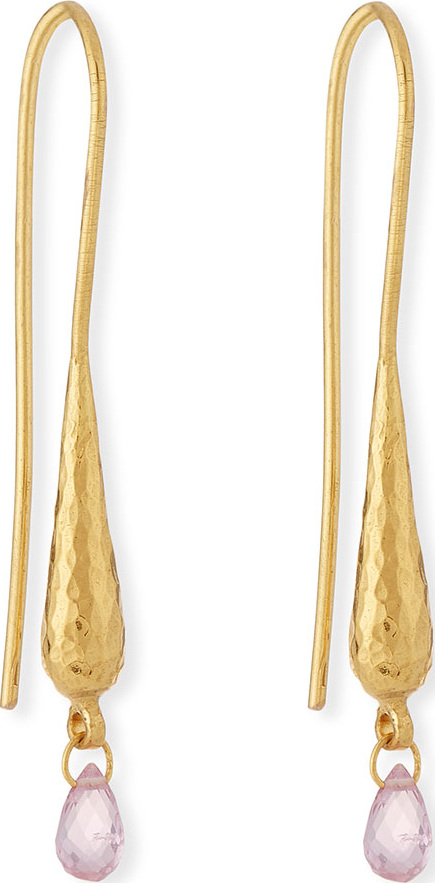 GURHAN Delicate Dew Sapphire Drop Earrings on Couture Wire