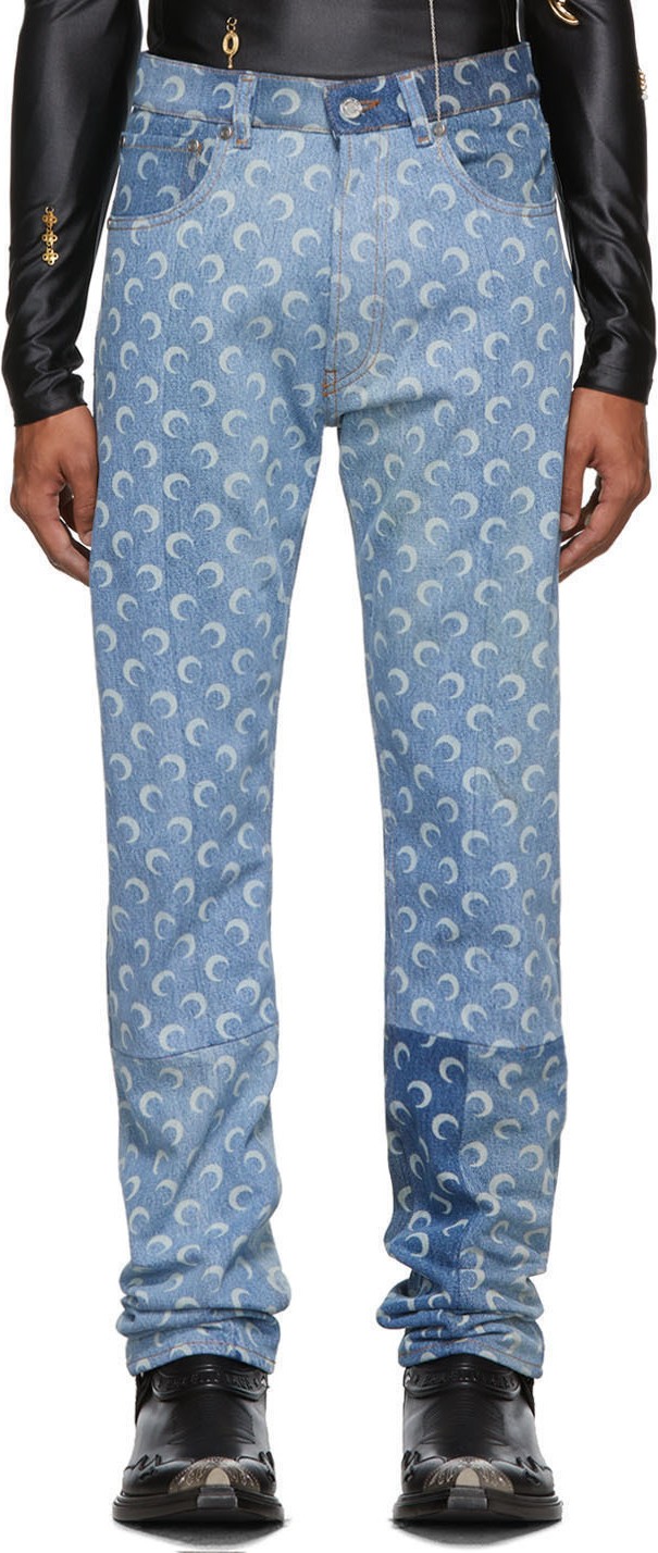 Marine Serre Blue Moon Jeans