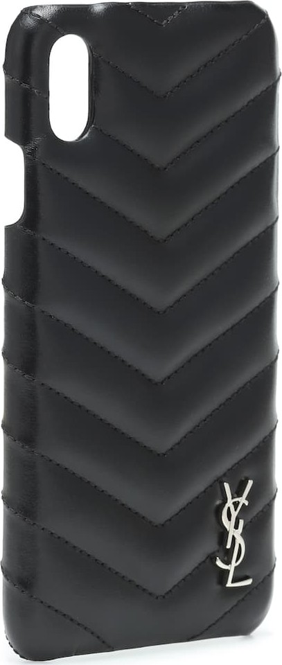 Saint Laurent Leather iPhone X case