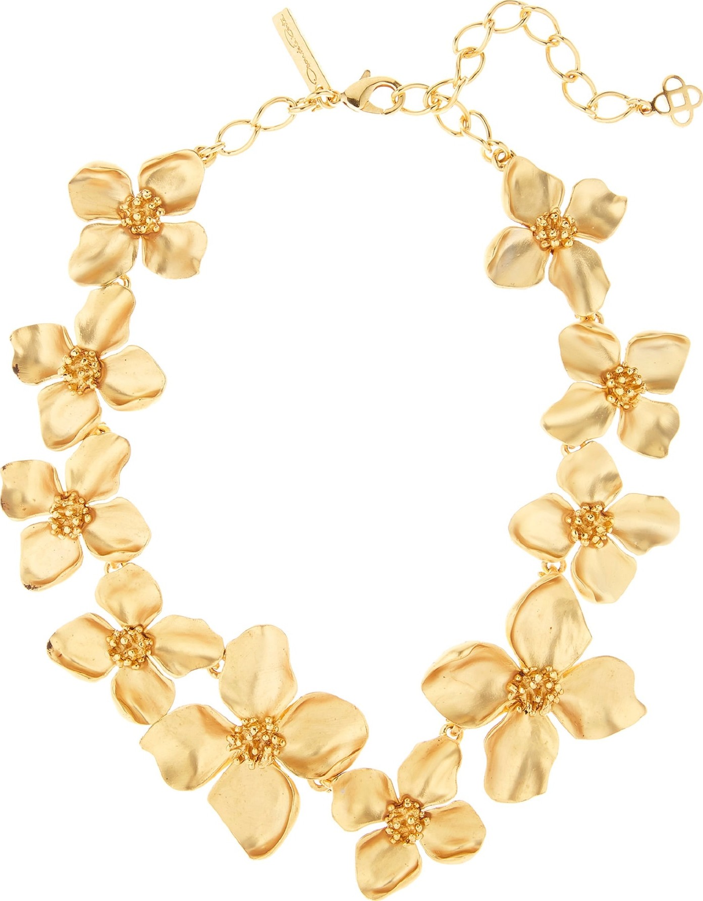 Oscar De La Renta Flower Collar Necklace