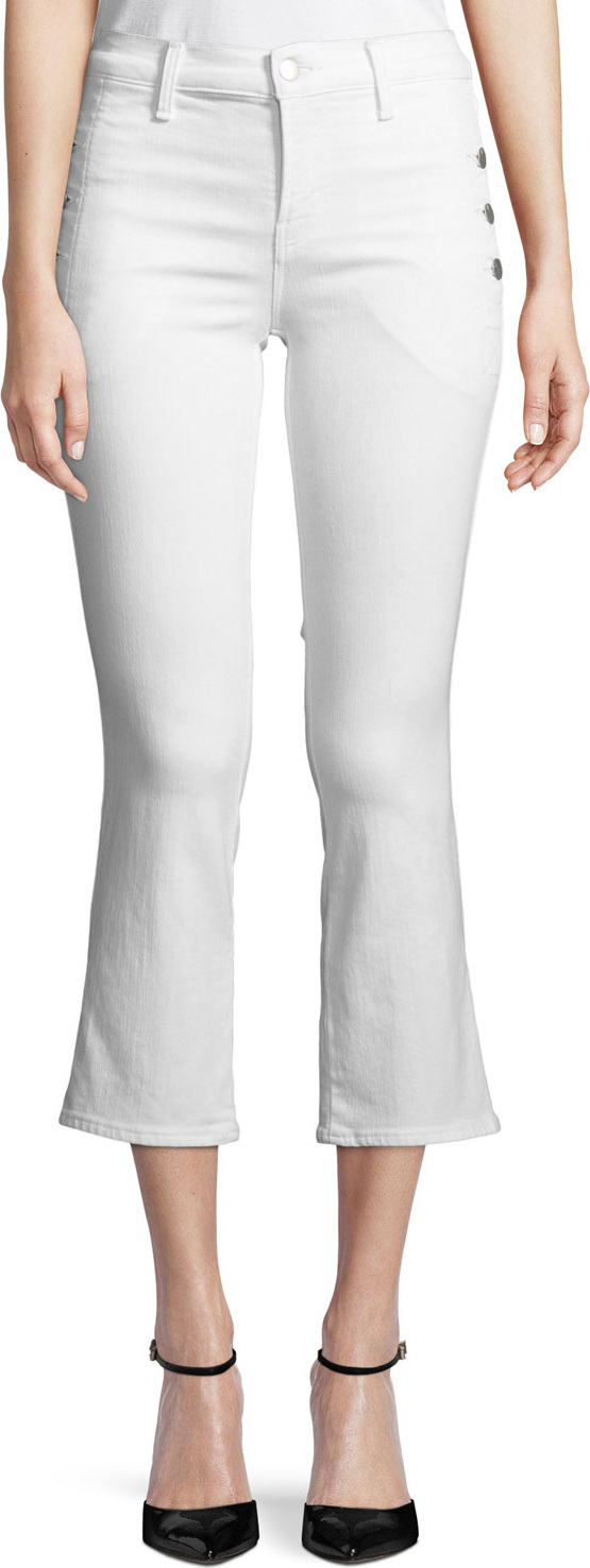 J BRAND Zion Mid-Rise Crop Boot Sateen Jeans