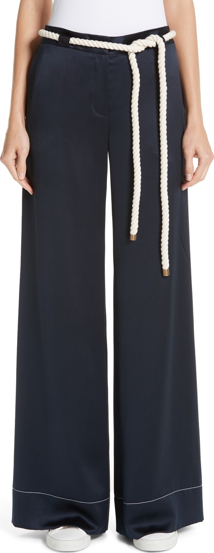 Monse Rope Belt Satin Trousers