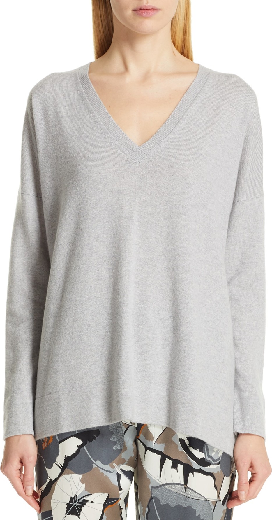 Fabiana Filippi Tulle Inset Cashmere Sweater