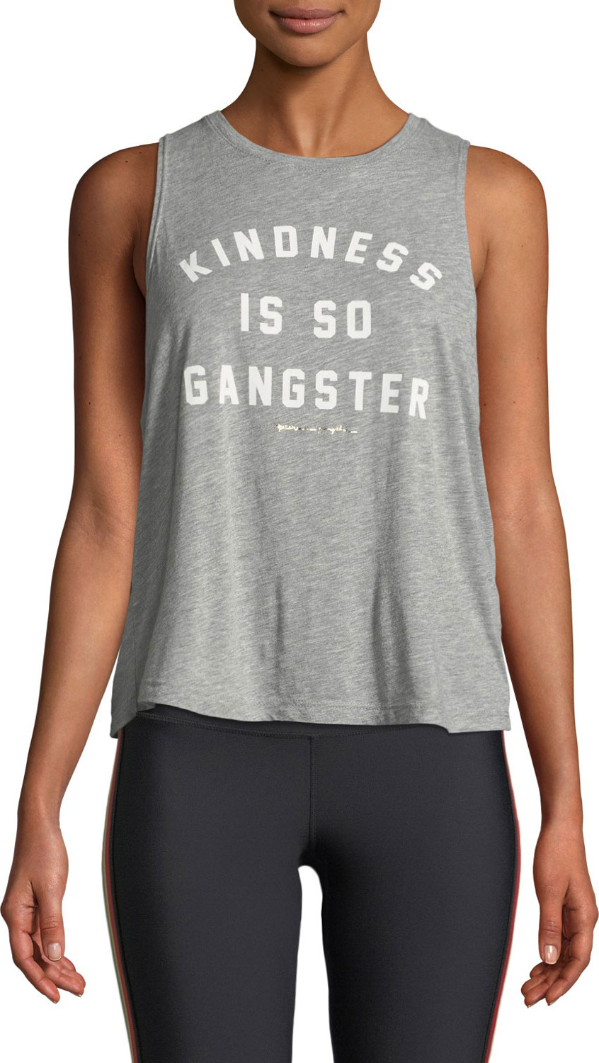 Spiritual Gangster Kindness is Gangster Slogan Muscle Tank