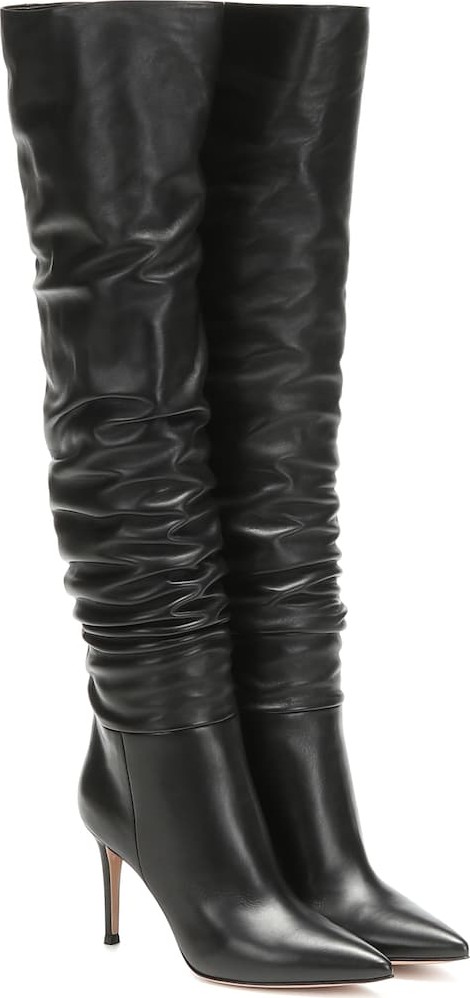 Gianvito Rossi Valeria 85 over-the-knee leather boots