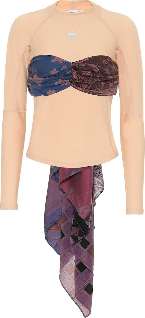 Marine Serre Stretch-jersey top