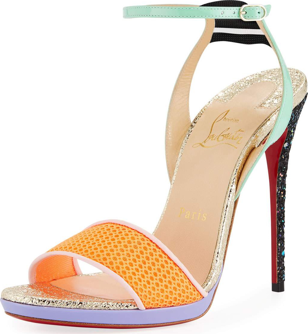 Christian Louboutin Discoport 120mm Red Sole Sandal Christian Louboutin Discoport 120mm Red Sole Sandal