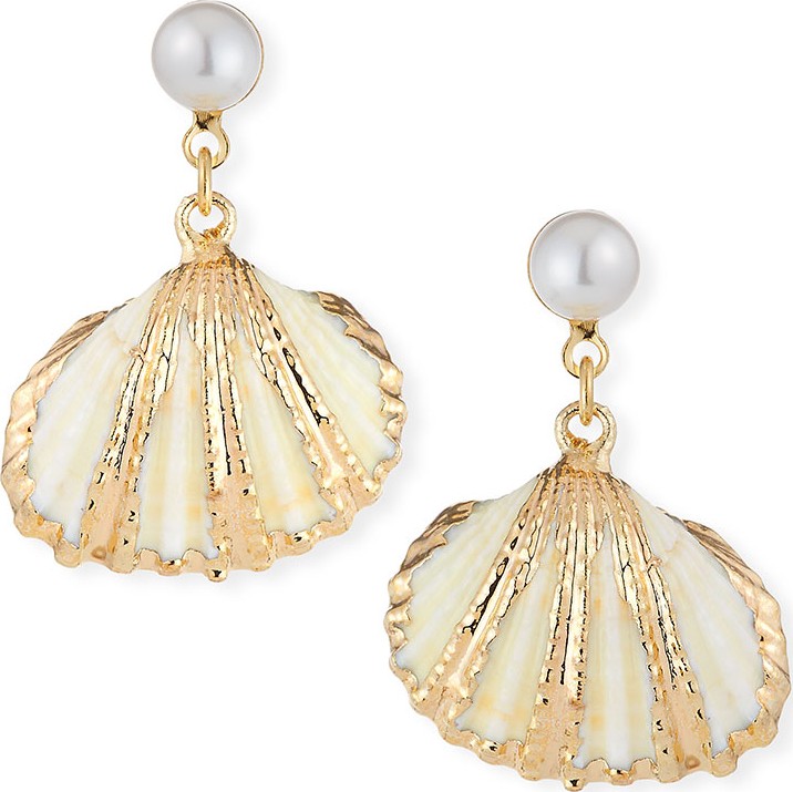 Auden Lala Shell-Drop Earrings
