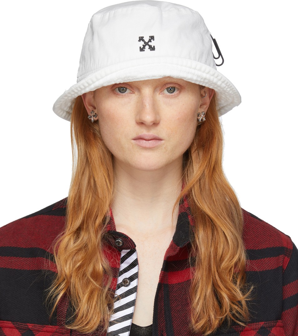 Off White White Arrows Bucket Hat