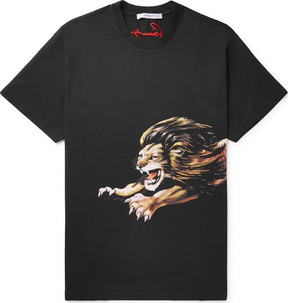 Givenchy Oversized Printed Cotton-Jersey T-Shirt