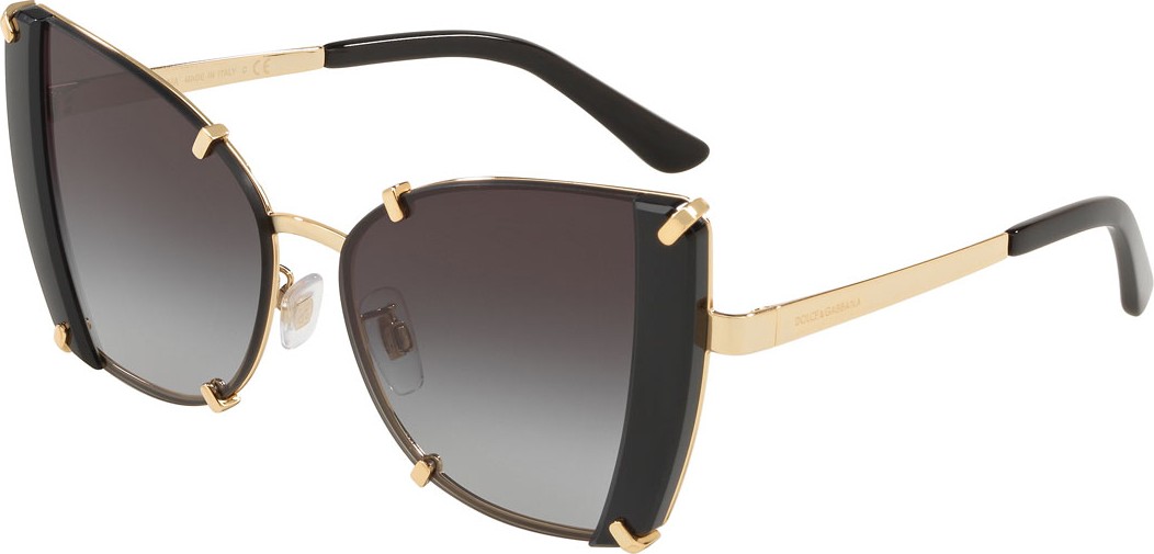 Dolce & Gabbana Rimless Metal Butterfly Sunglasses