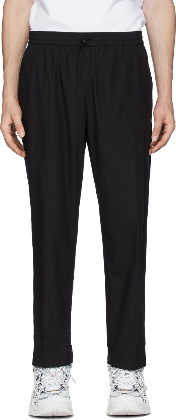 KENZO Black Cropped Tapered Lounge Pants KENZO Black Cropped Tapered Lounge Pants