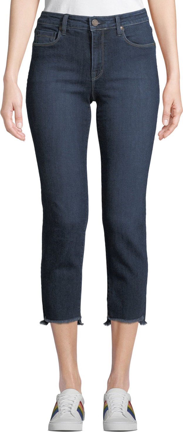 Parker Smith Shark Bite Straight-Leg Jeans, Medium Blue