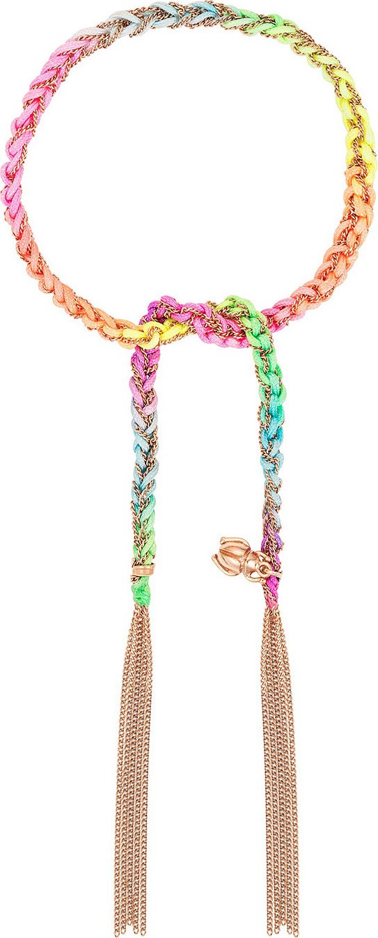 Carolina Bucci 18K Pink Gold Neon Strength Lucky Bracelet with Scarab