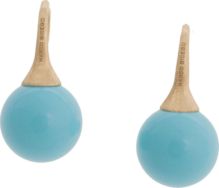 Marco Bicego Africa 18k Turquoise Drop Earrings