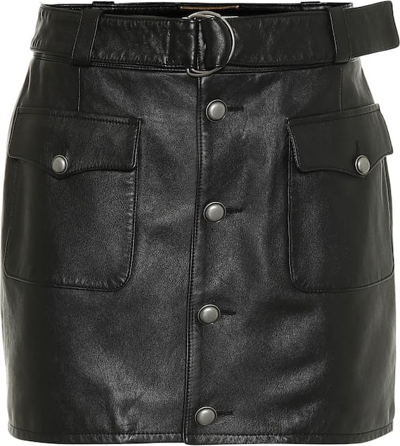 Saint Laurent Leather miniskirt