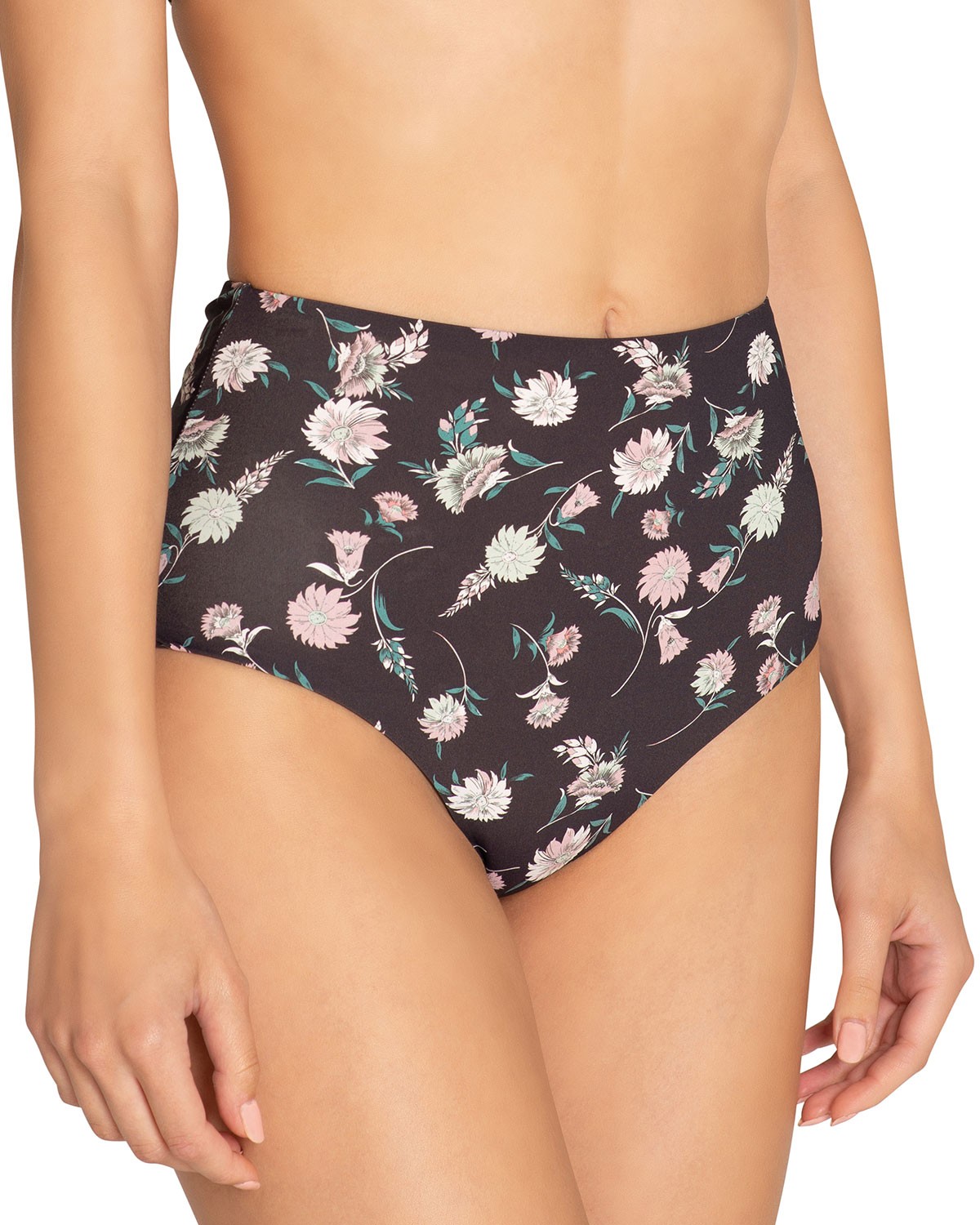 Eberjey Isla High-Waist Floral Bikini Bottoms