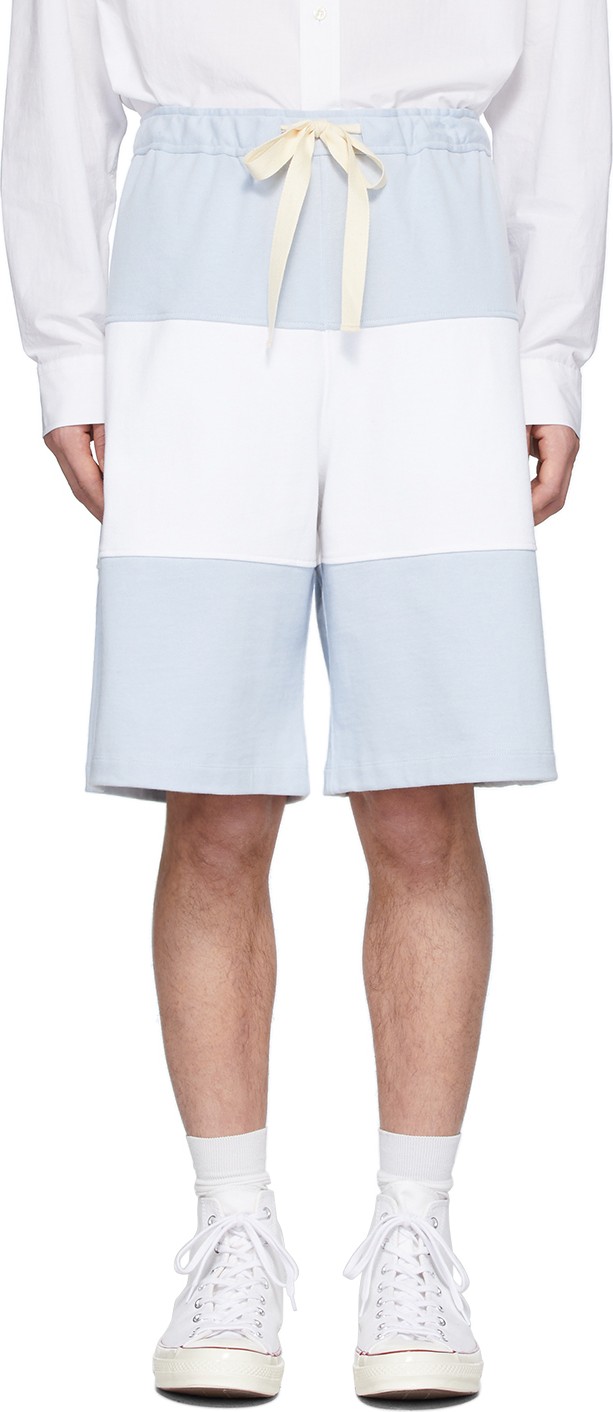 J.W.Anderson Blue & White Rugby Shorts