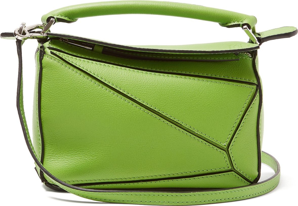 LOEWE Puzzle mini grained-leather cross-body bag
